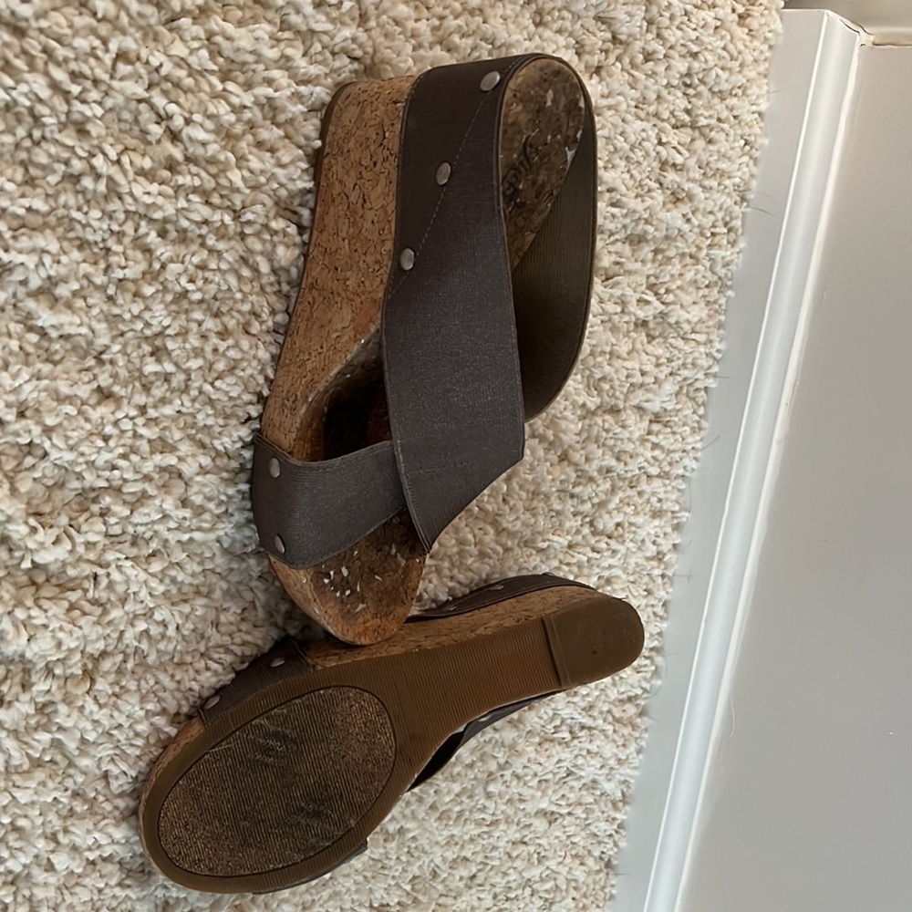 Lucky Brand Platform Wedge (metallic/cork) 🍀 - Picture 2 of 4
